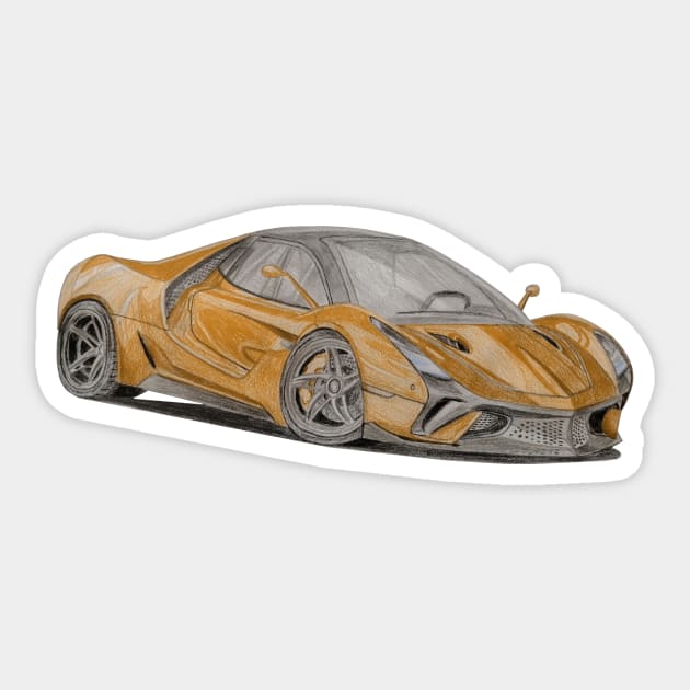 Ferrari Sticker by An.D.L.